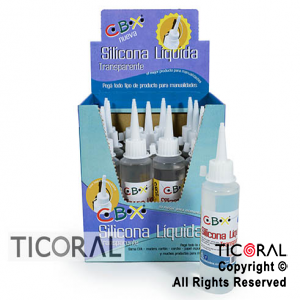 SILICONA LIQUIDA TRANSPARENTE 12 UNIDADES X 100CC C/U